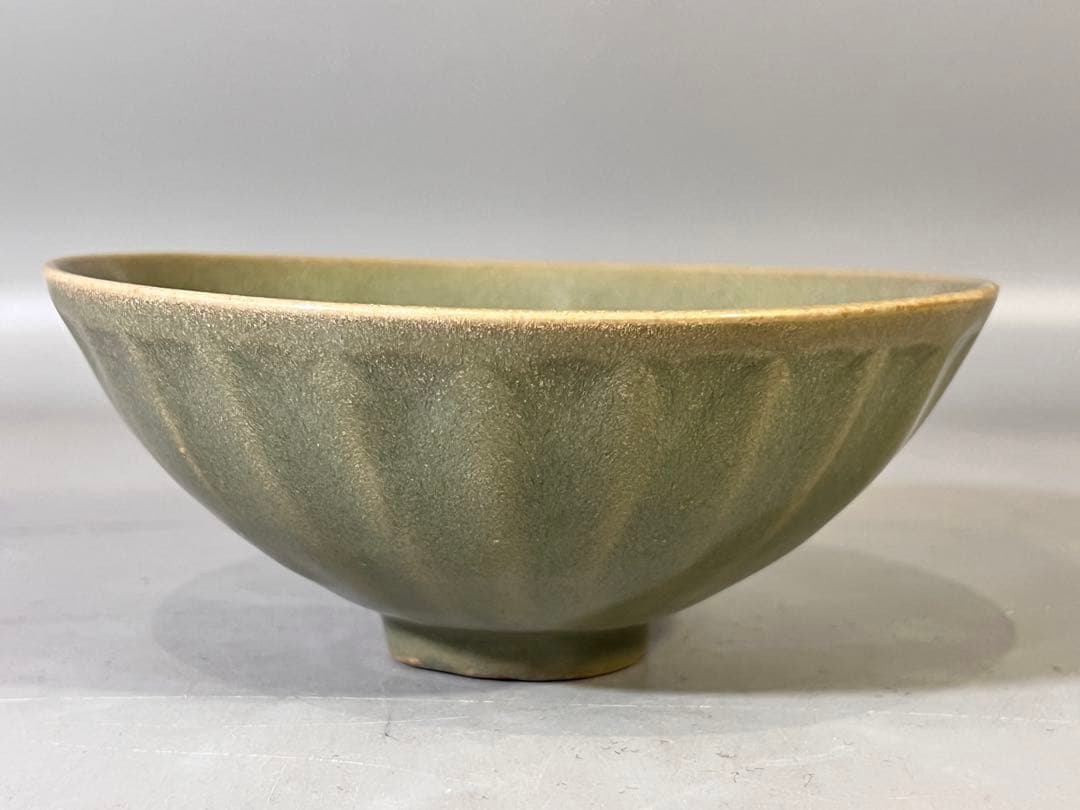 DT644 古い 中国 唐物 青磁 碗 茶道具