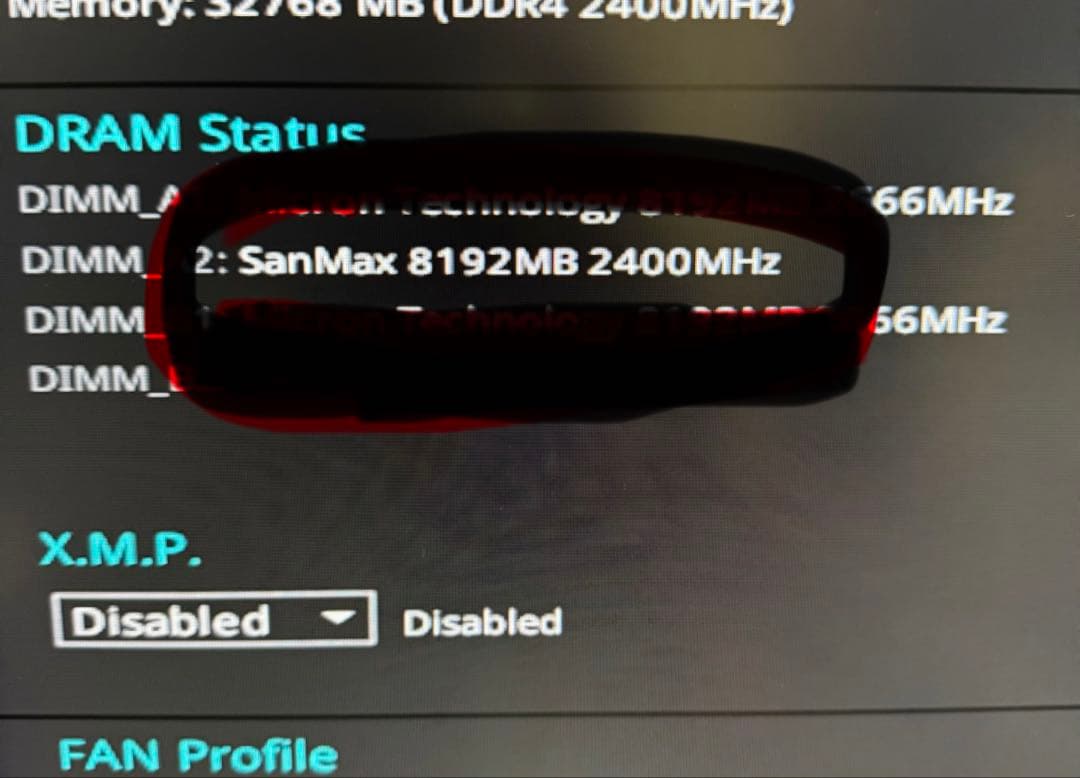 メモリー SanMax Technologies 8GB 1Px8 PC4-2400R