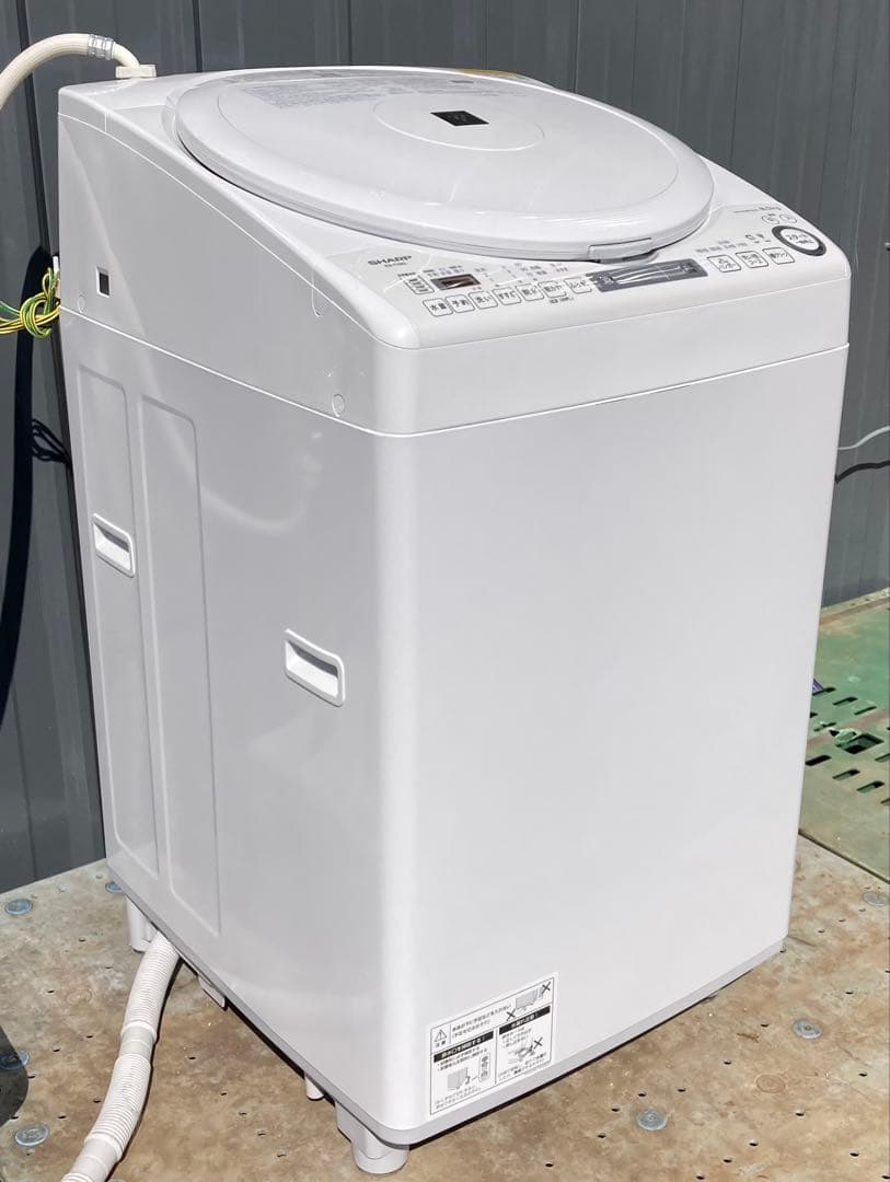 洗濯機 シャープ ２０２２年 ES-TX8G-W 洗濯8kg 乾燥4.5kg