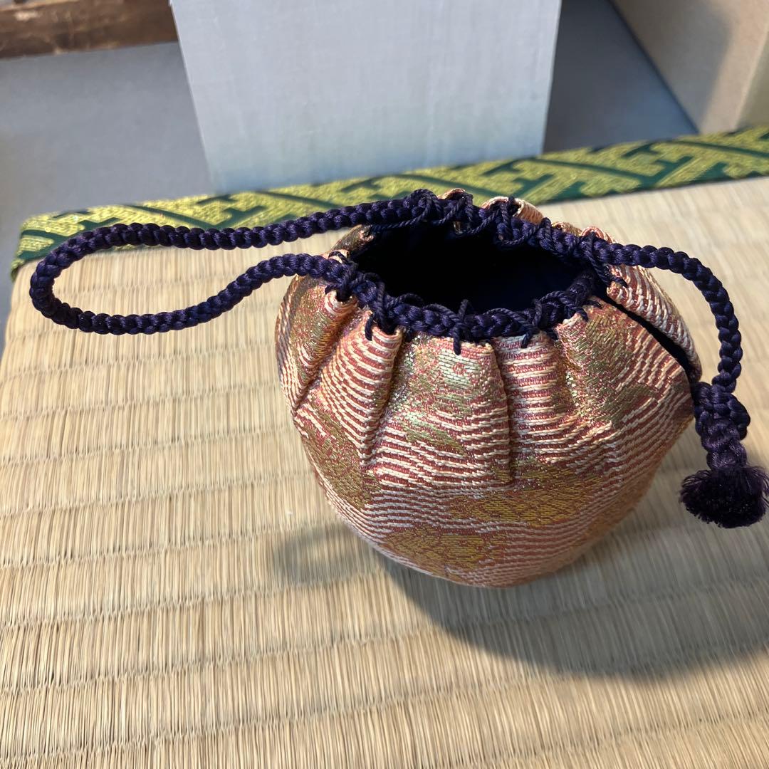骨董品　茶道具　茄子茶入　自作桐箱　紙箱　S2456TI