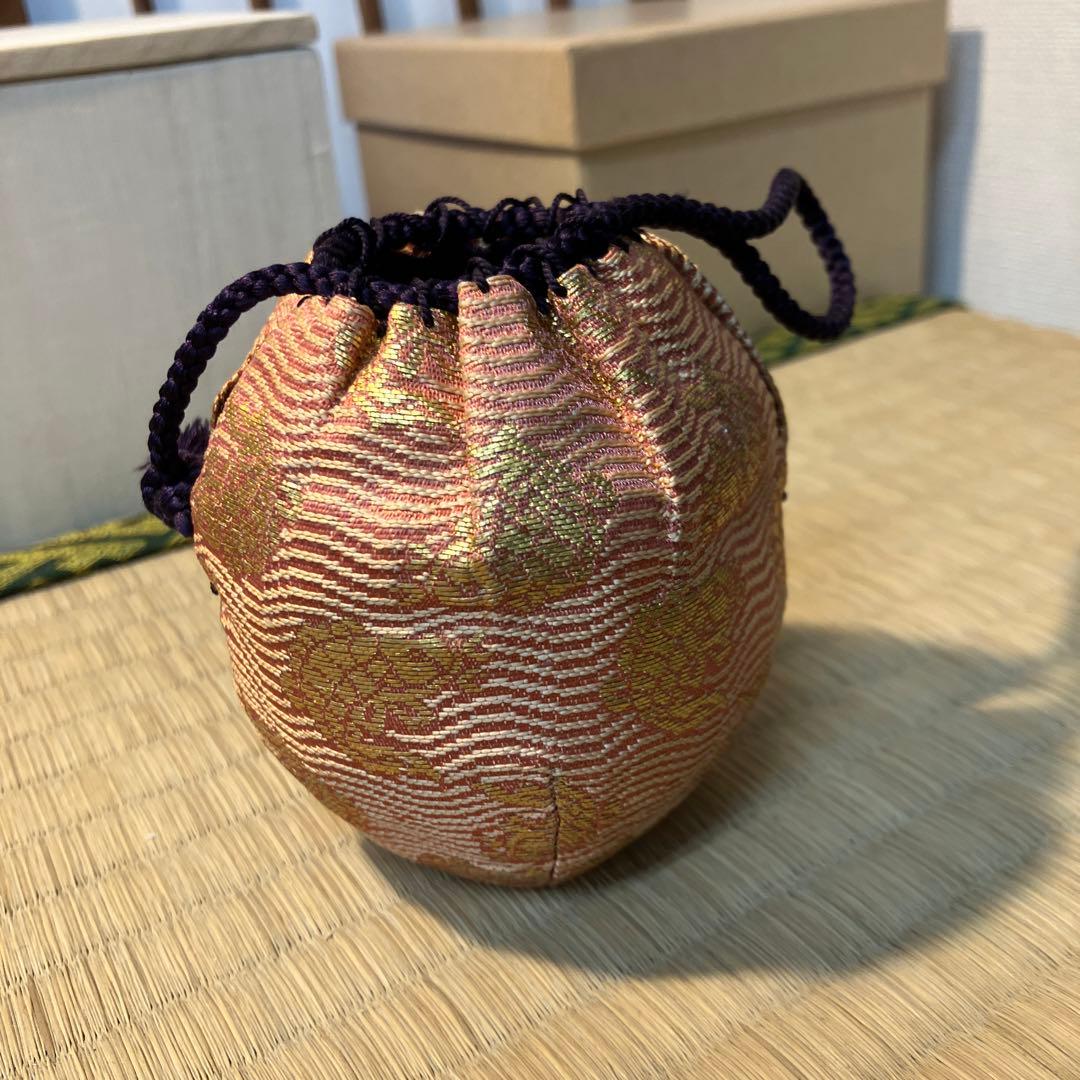 骨董品　茶道具　茄子茶入　自作桐箱　紙箱　S2456TI