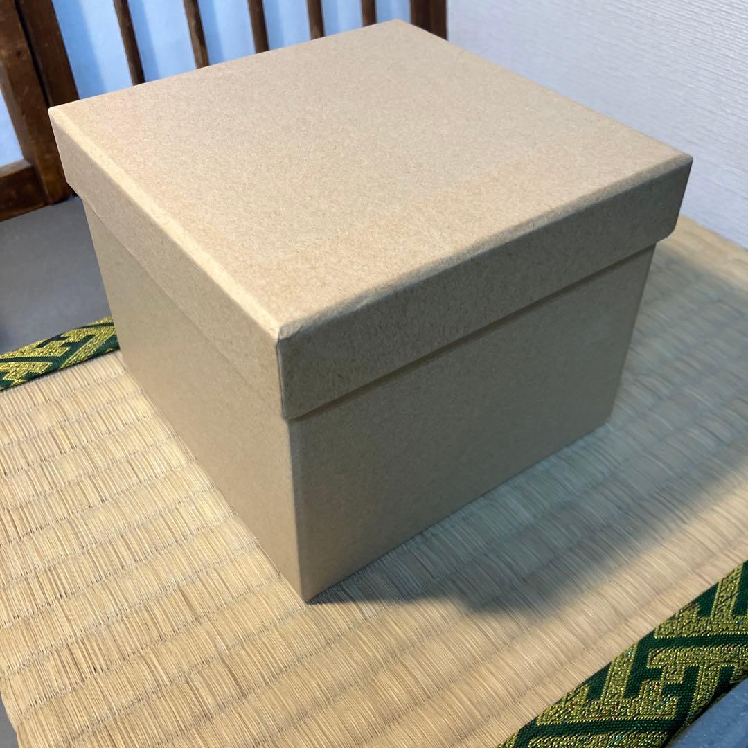骨董品　茶道具　茄子茶入　自作桐箱　紙箱　S2456TI