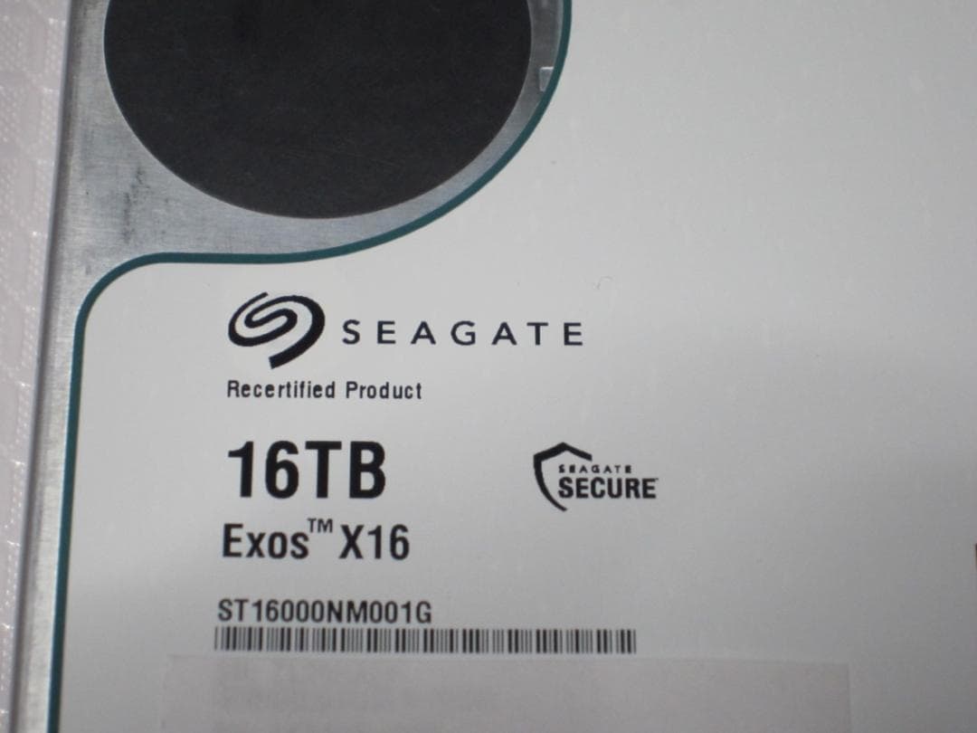 Seagate Exos ST16000NM001G HDD 16TB ジャンク
