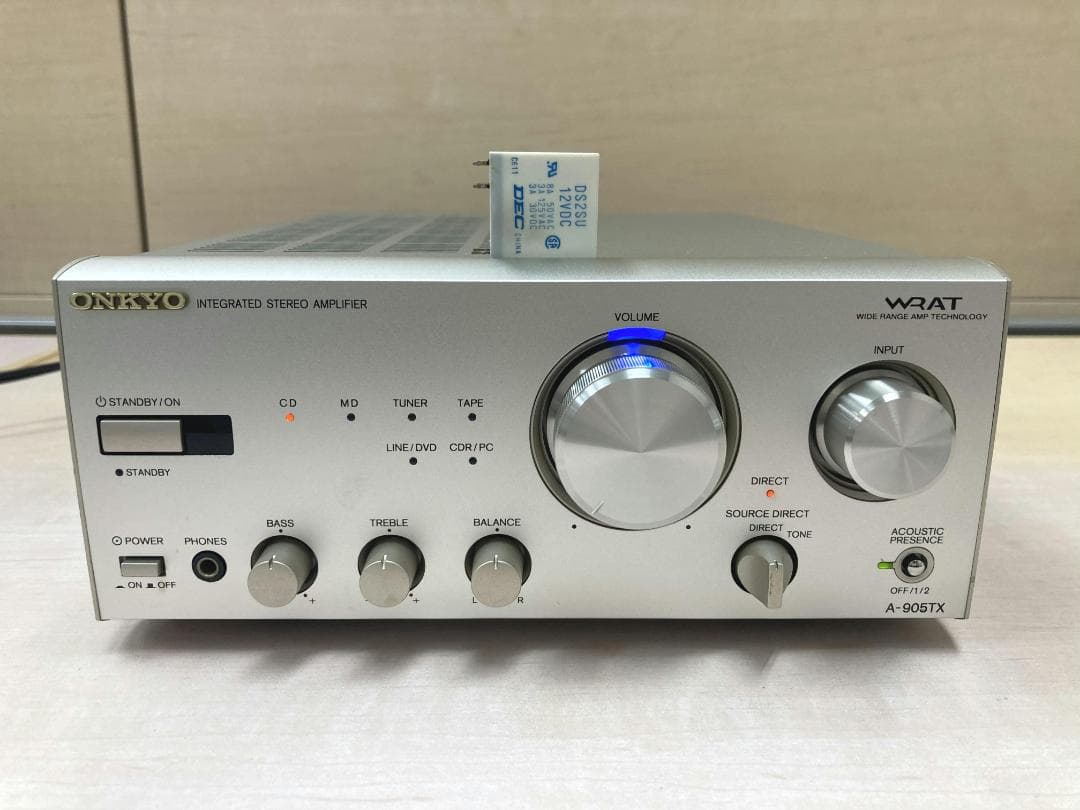 ★整備済み★ONKYO　A-905TX　SPリレー交換済み　取説あり　美品⑤