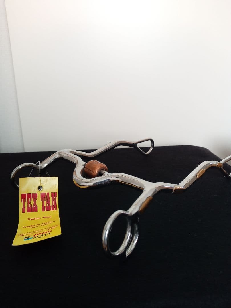 【希少】USA製 Tex Tan ウェスタンビット 2個セット 彫金 馬具 ハミ