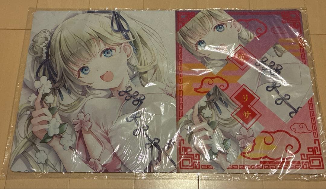 ぶいすぽっ！ お団子&チャイナ服 英リサ スリーブ&プレイマット