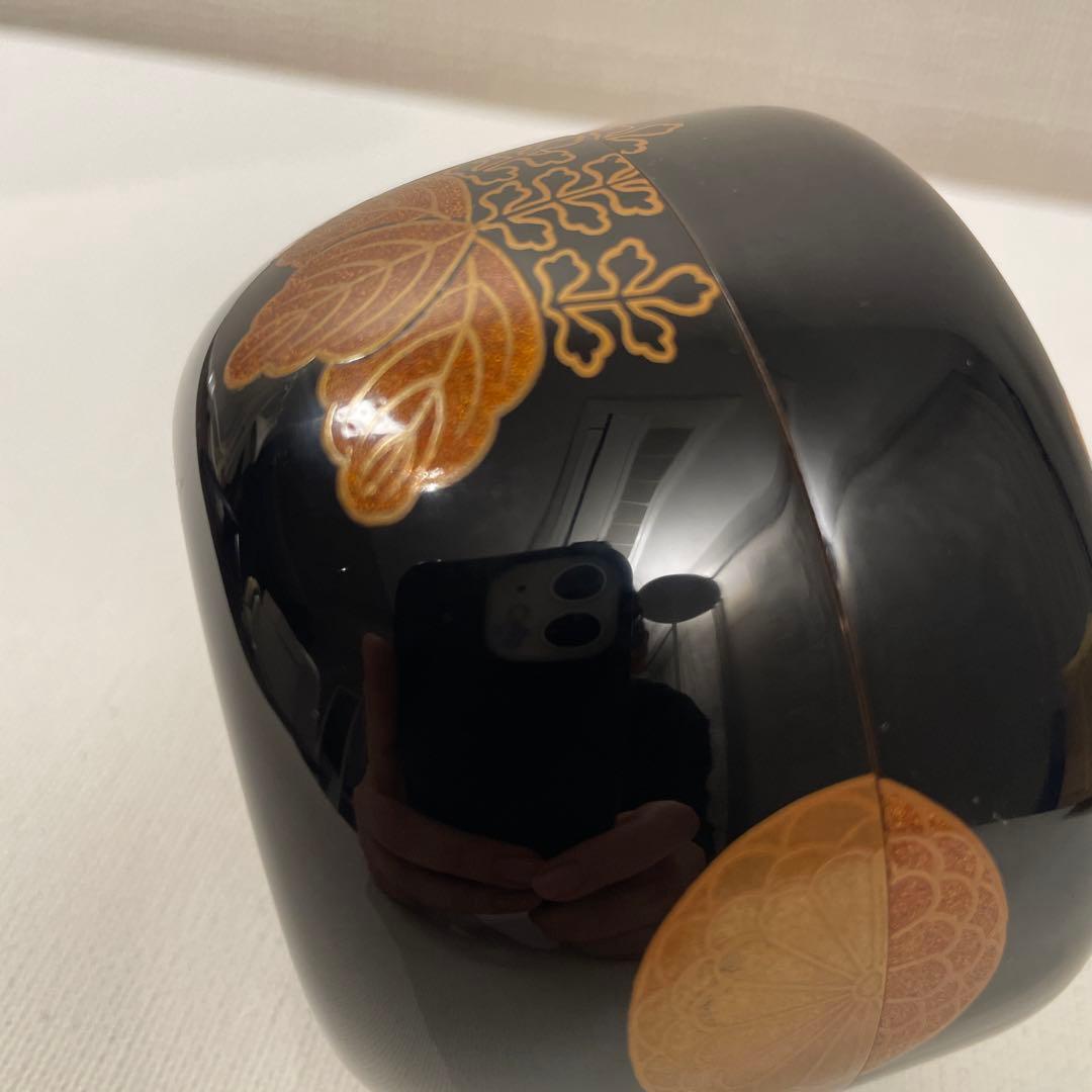 佐々木宗章作　高台寺絵巻　平棗　茶道具