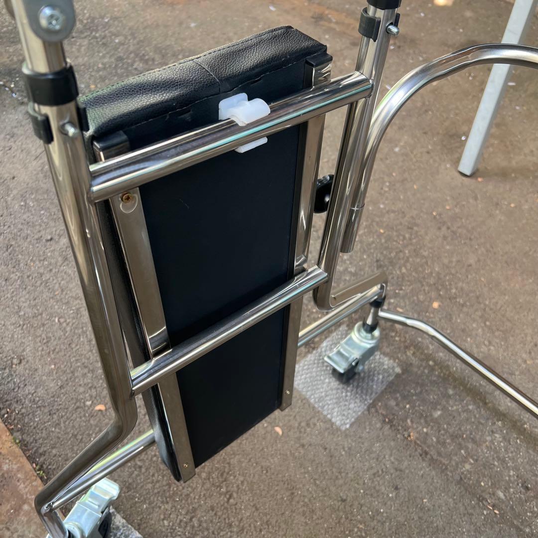 ［4110］座面付　U字型天板　歩行器　高さ調整可　耐荷重100kg