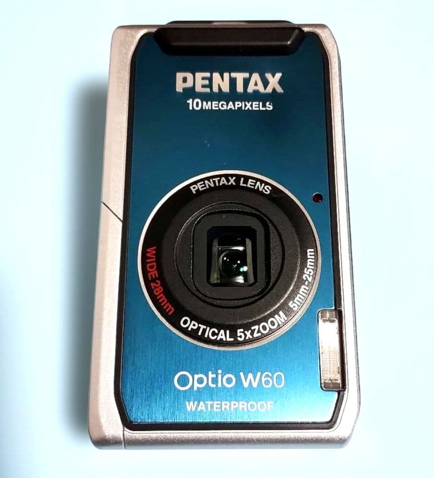 PENTAXペンタックス Optio W60 防水カメラ オーシャンブルー