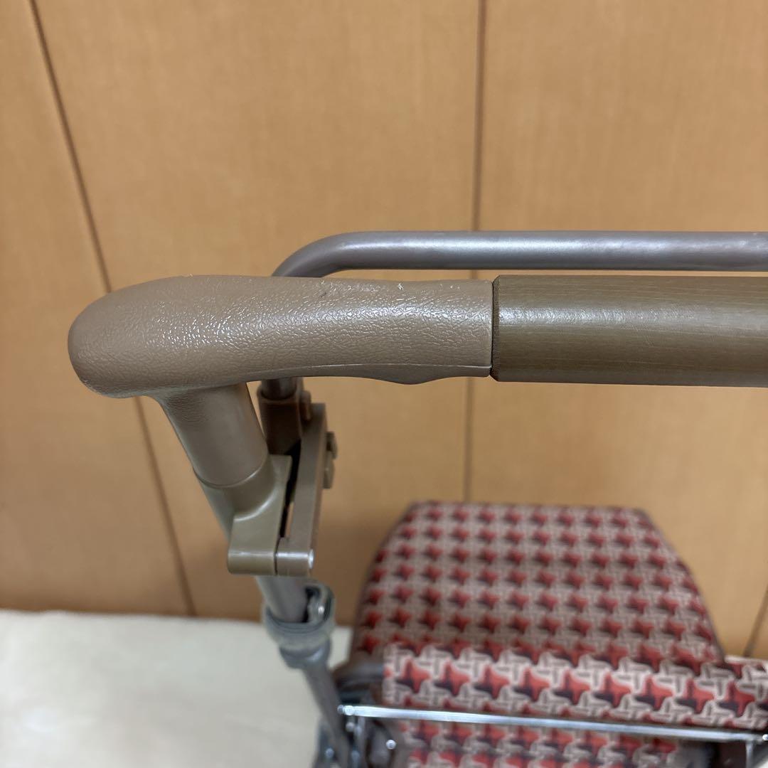 島製作所 シルバーカー リズムRWC 千鳥格子　ブレーキ付き　四輪　手押し車