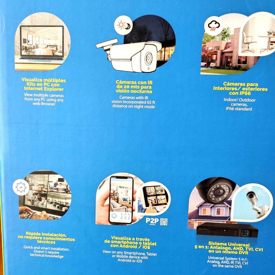 防犯カメラ 4台セット 遠隔監視&動体検知 WiFi NVR レコーダー