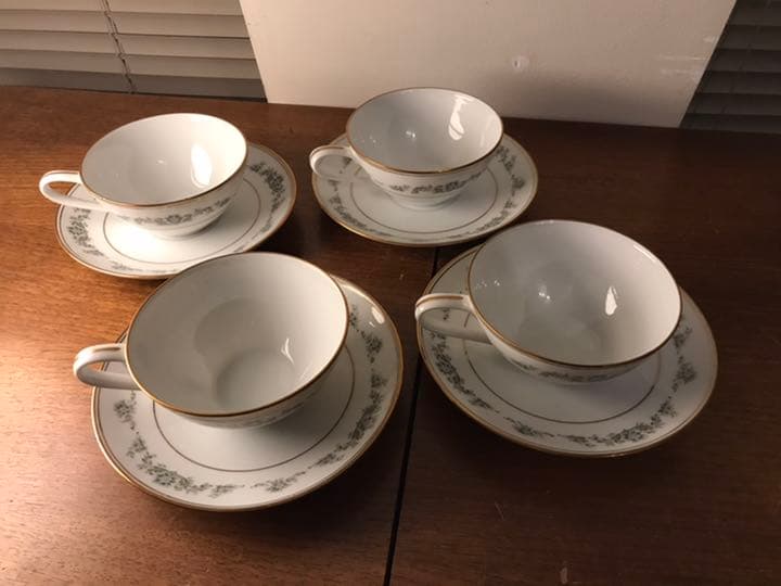 昭和レトロ　ヴィンテージ　Noritake カップ&ソーサー４客セット