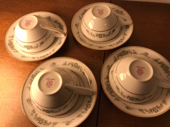 昭和レトロ　ヴィンテージ　Noritake カップ&ソーサー４客セット