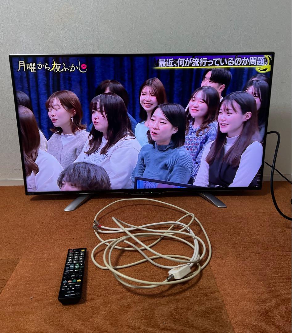 シャープ 4K 液晶テレビ 40V型 AQUOS 外付HDD 裏番組録画対応