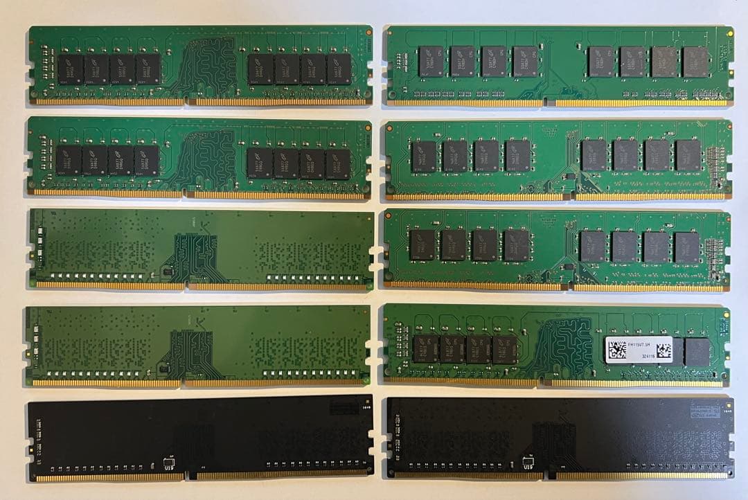 DDR4 デスクトップ用 メモリ10枚セット 8GB8枚+4GB2枚