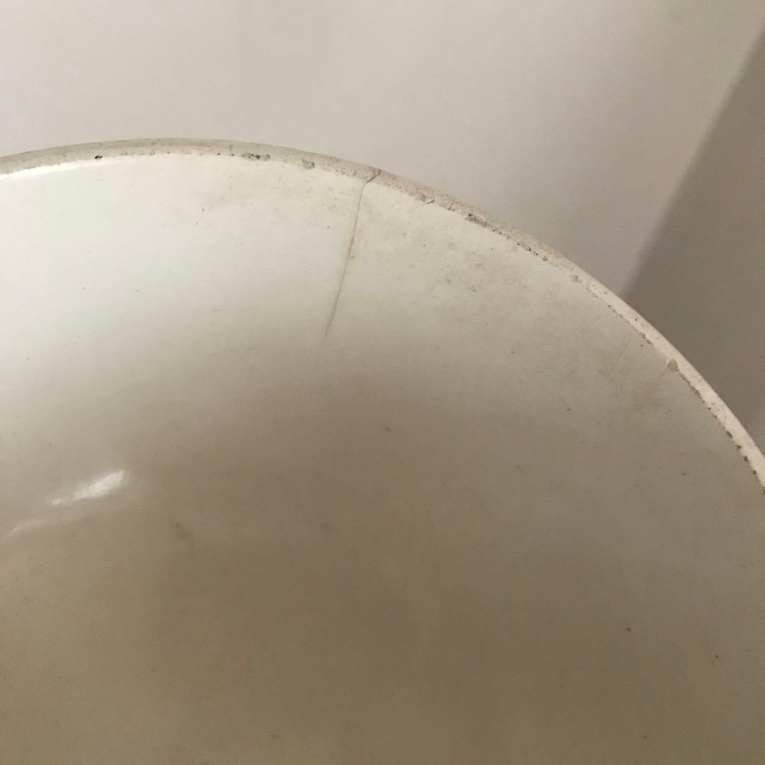 パリ蚤の市購入 ピンクドットカフェオレボウル