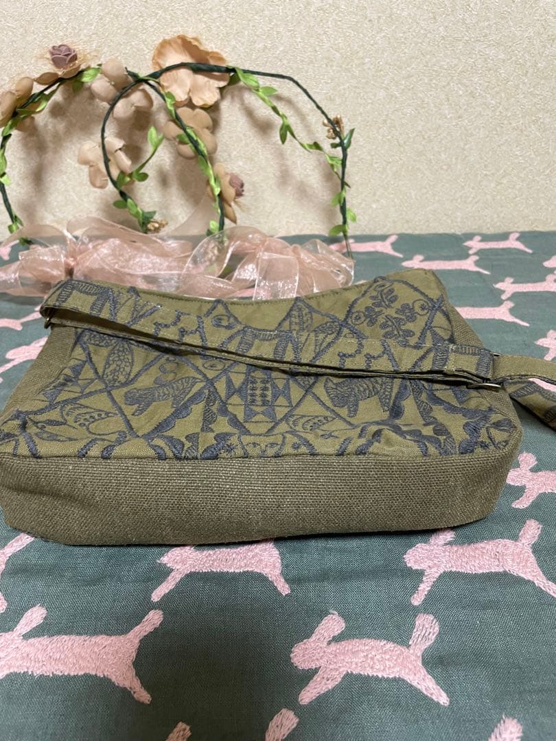 ショルダーバッグ　ミナペルホネン　ハンドメイド　ミニバッグ　インバッグ　バッグ