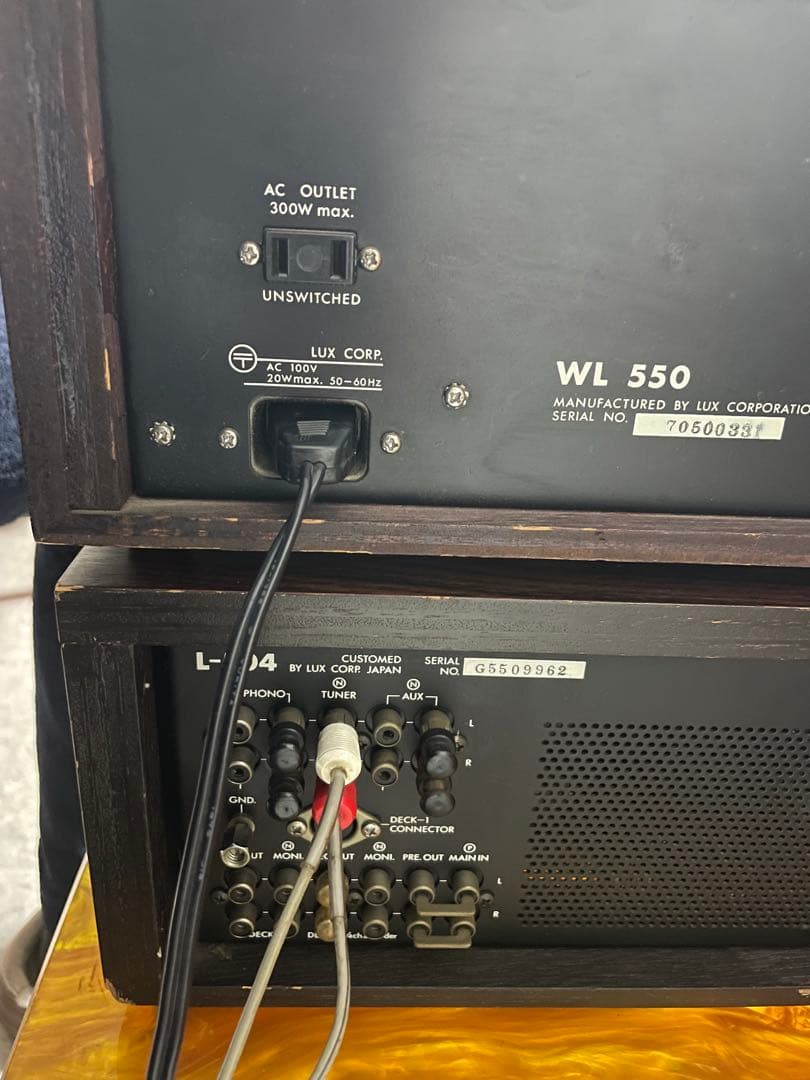 LUXMAN L-504 ,WL-550 セット動作確認済み