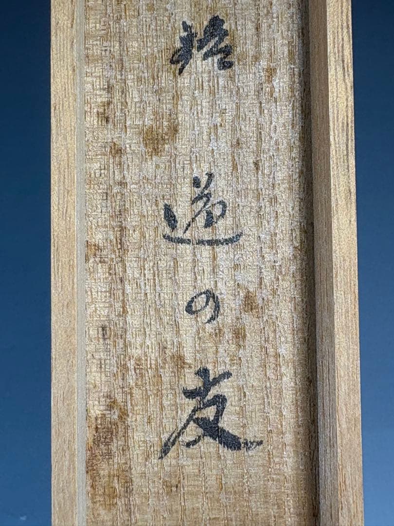★中古品★茶道具　竹茶杓　黄梅院　小林太玄書付　銘『道の友』