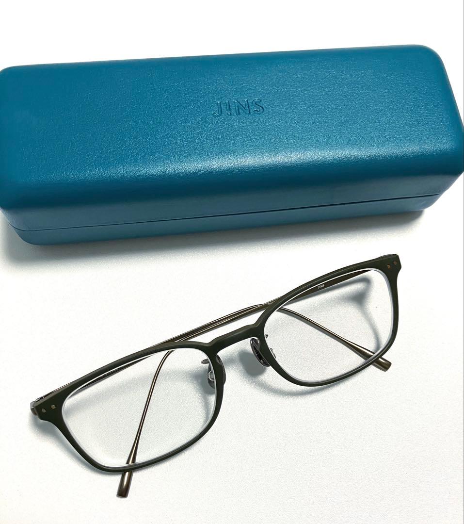 試着のみ）JINS ボストン コンビネーションチタニウム メガネ