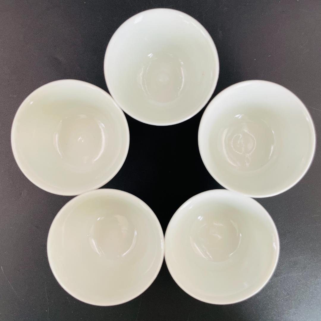 染付 山水図 煎茶器揃 煎茶碗5客 蓋碗 茶海 煎茶道具 茶器セットR8SA75