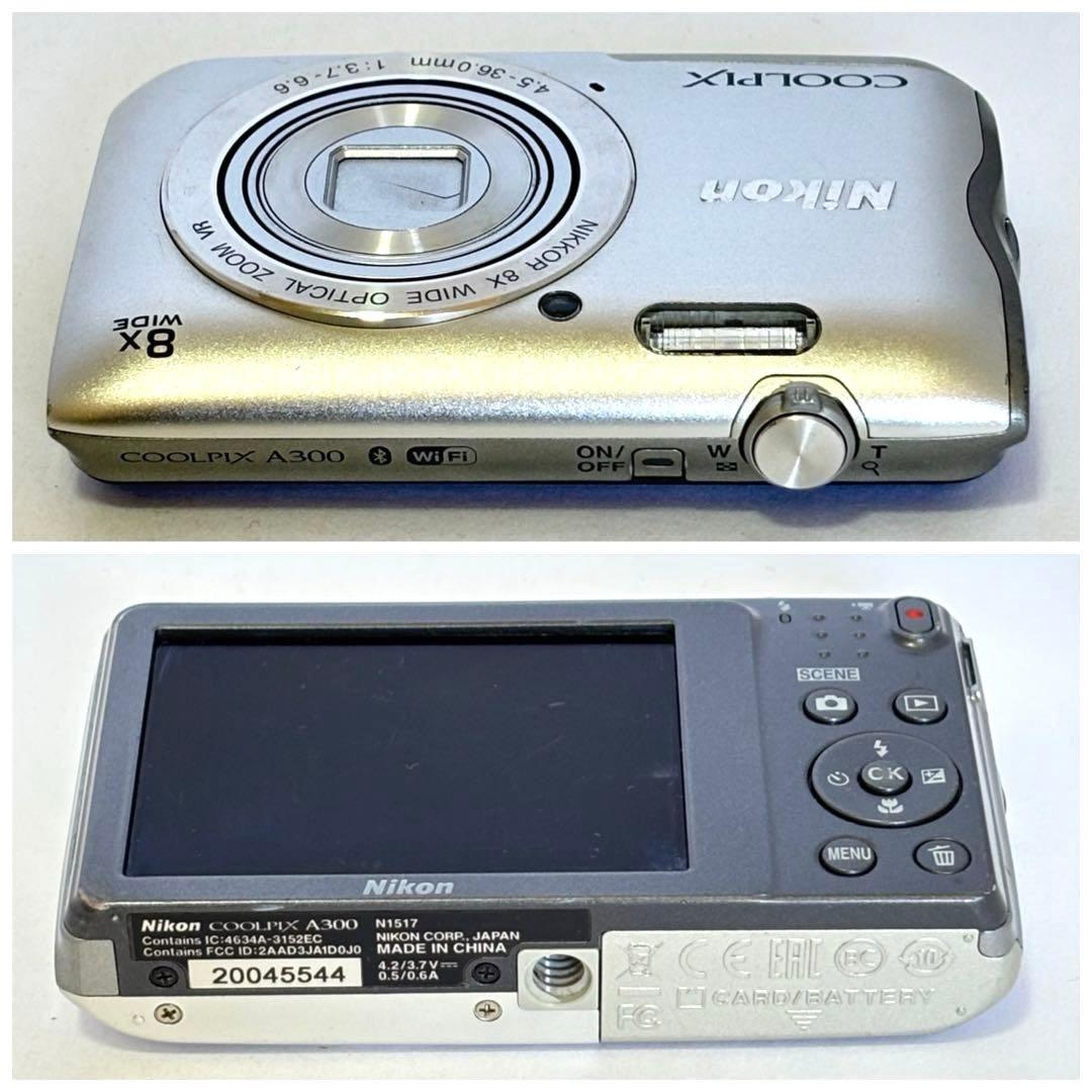 Nikon coolpix A300 ニコン　コンデジ　SDカード付シルバー