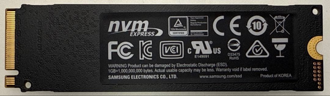 内蔵型SSD SAMSUNG 970 EVO Plus NVMe M.2 1TB