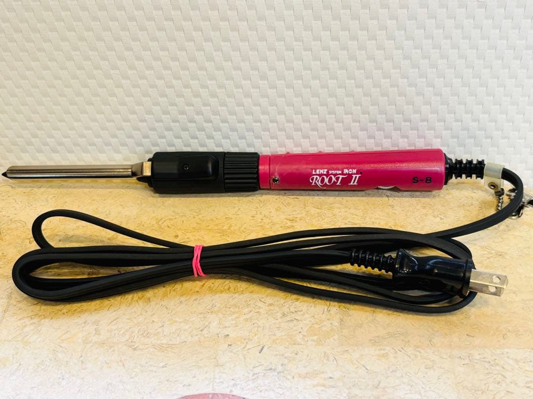 中古美品　理美容　LENZレンツルート8㍉丸アイロン S-8レンツアイロン