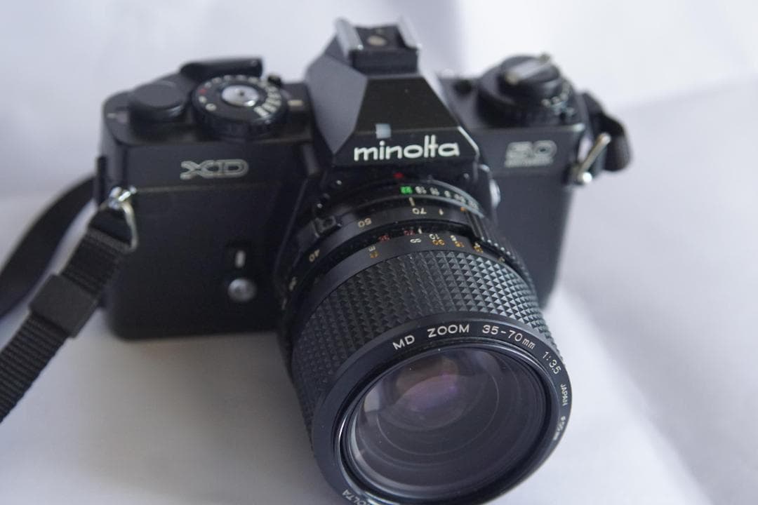 ５０周年記念Minolta XD 一眼レフカメラ + Wズームレンズセット