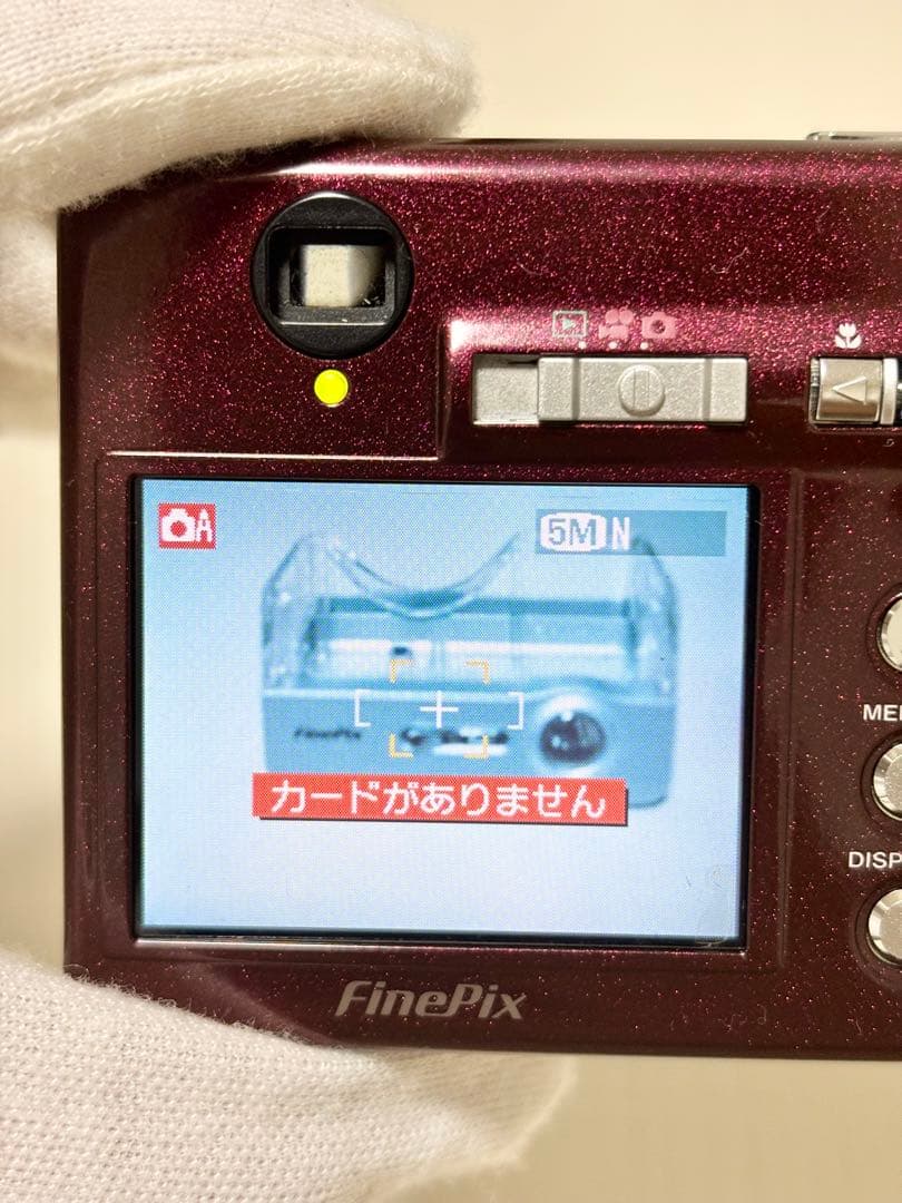 美品 デジタルカメラ FUJIFILM finepix f450 ワインレッド