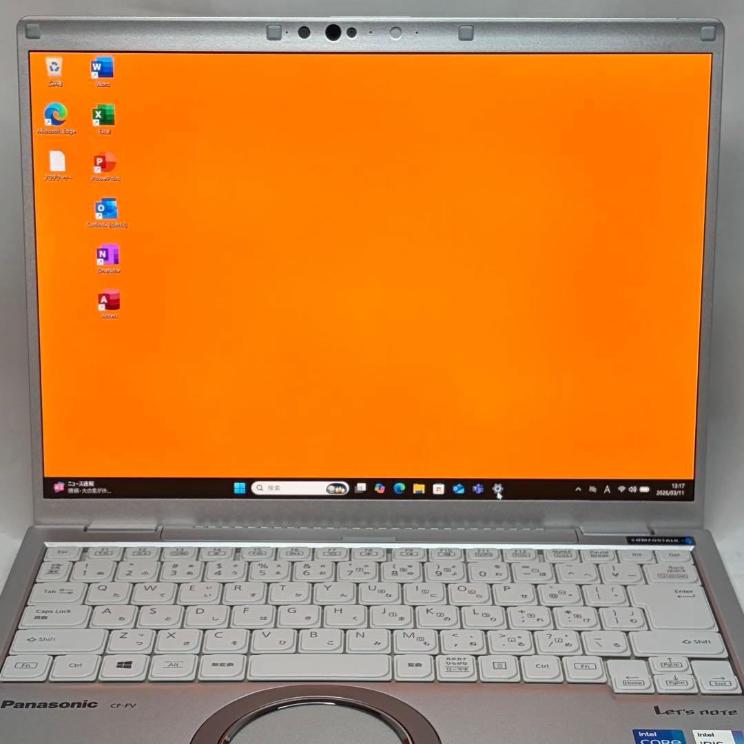バッテリー超優良 CF-FV1 第11世代 i5 16GB 14.0型 オフィス