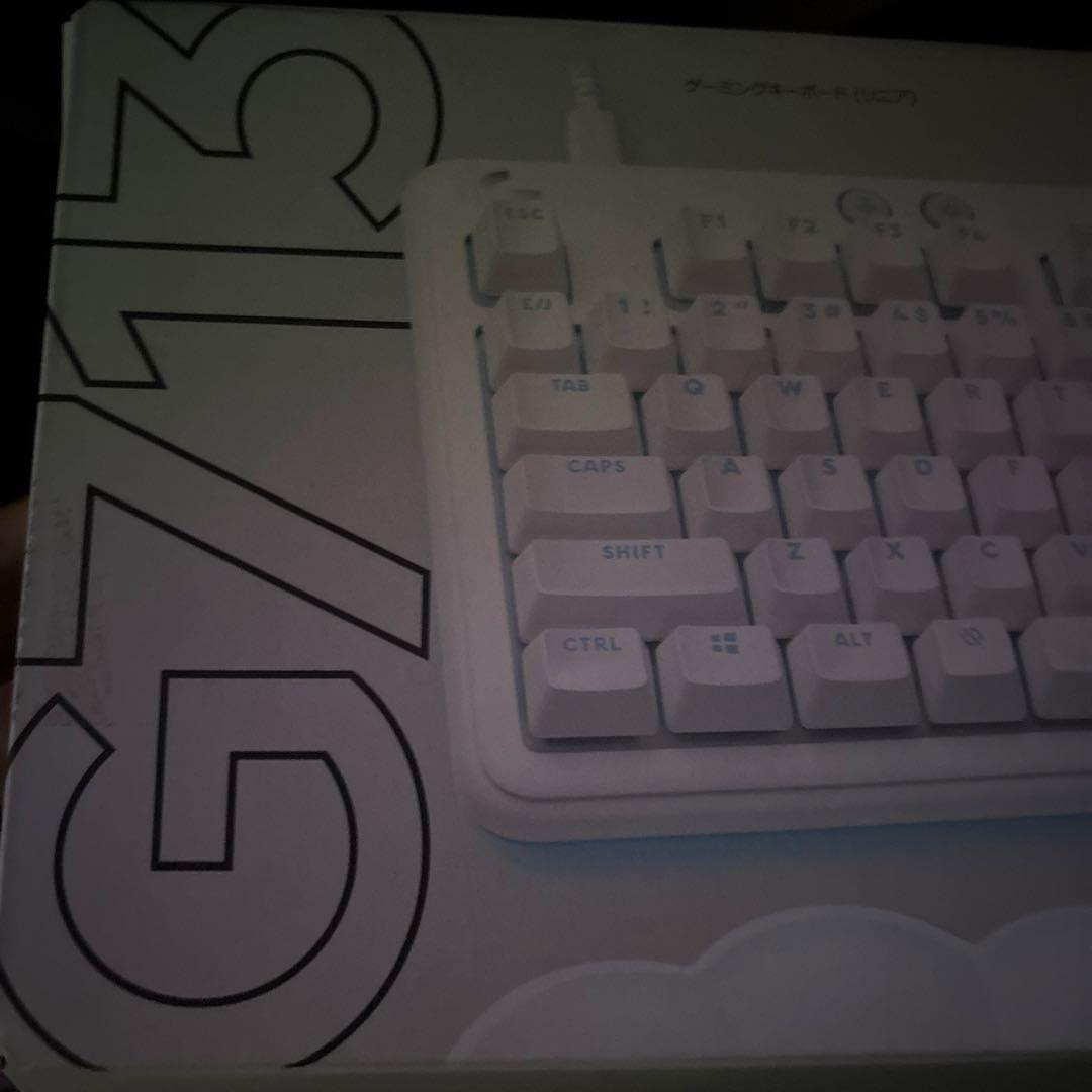 み*園様 G713 ホワイト ゲーミングキーボード 本体