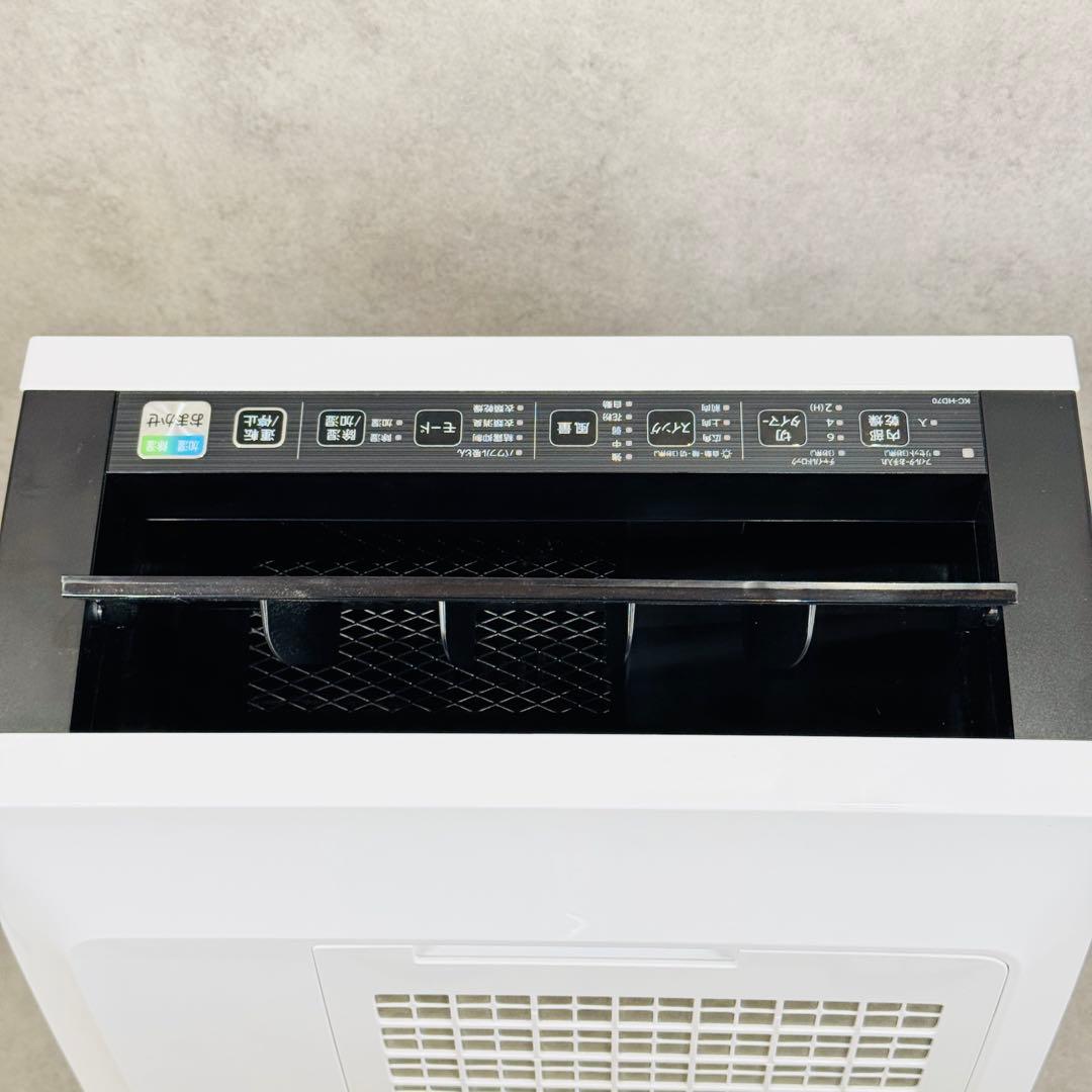 【美品】SHARP 2022年製 除加湿空気清浄機 KC-HD70-W