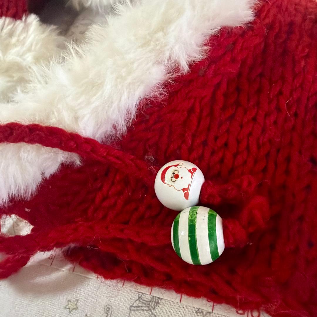 144★クリスマスお洋服　お帽子セット