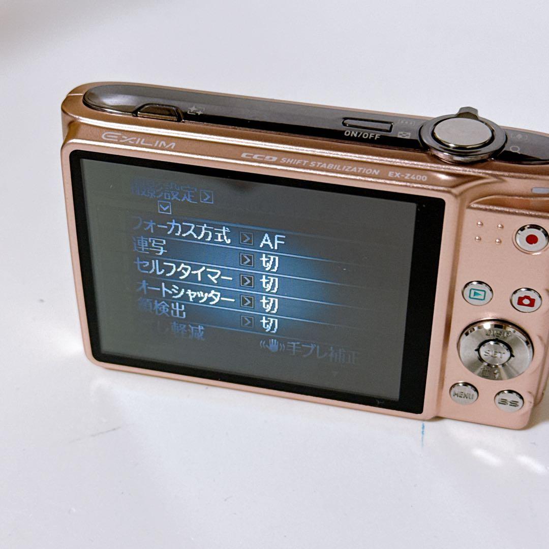 CASIO コンパクトデジタルカメラ EXILIM EX-Z400 ピンク