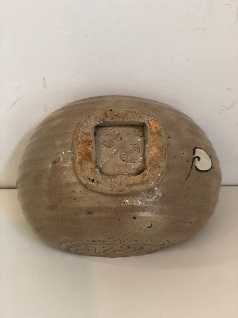 茶道具　抹茶碗　鶴舞焼　山古作　骨董品　古物