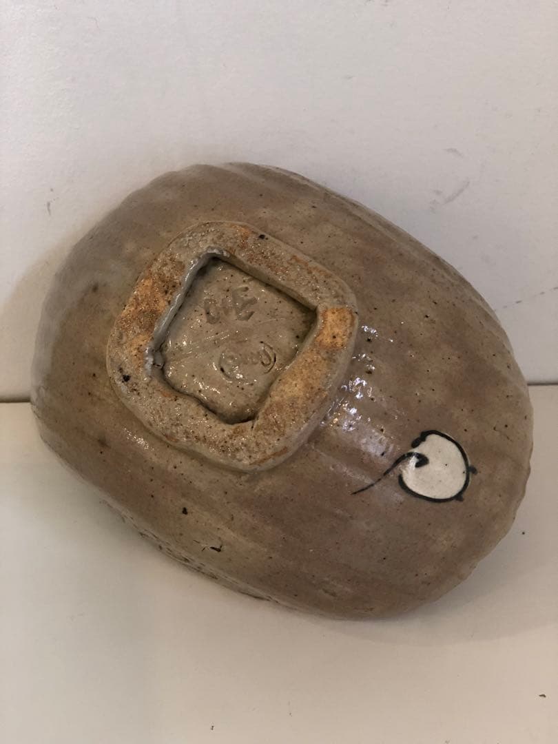 茶道具　抹茶碗　鶴舞焼　山古作　骨董品　古物