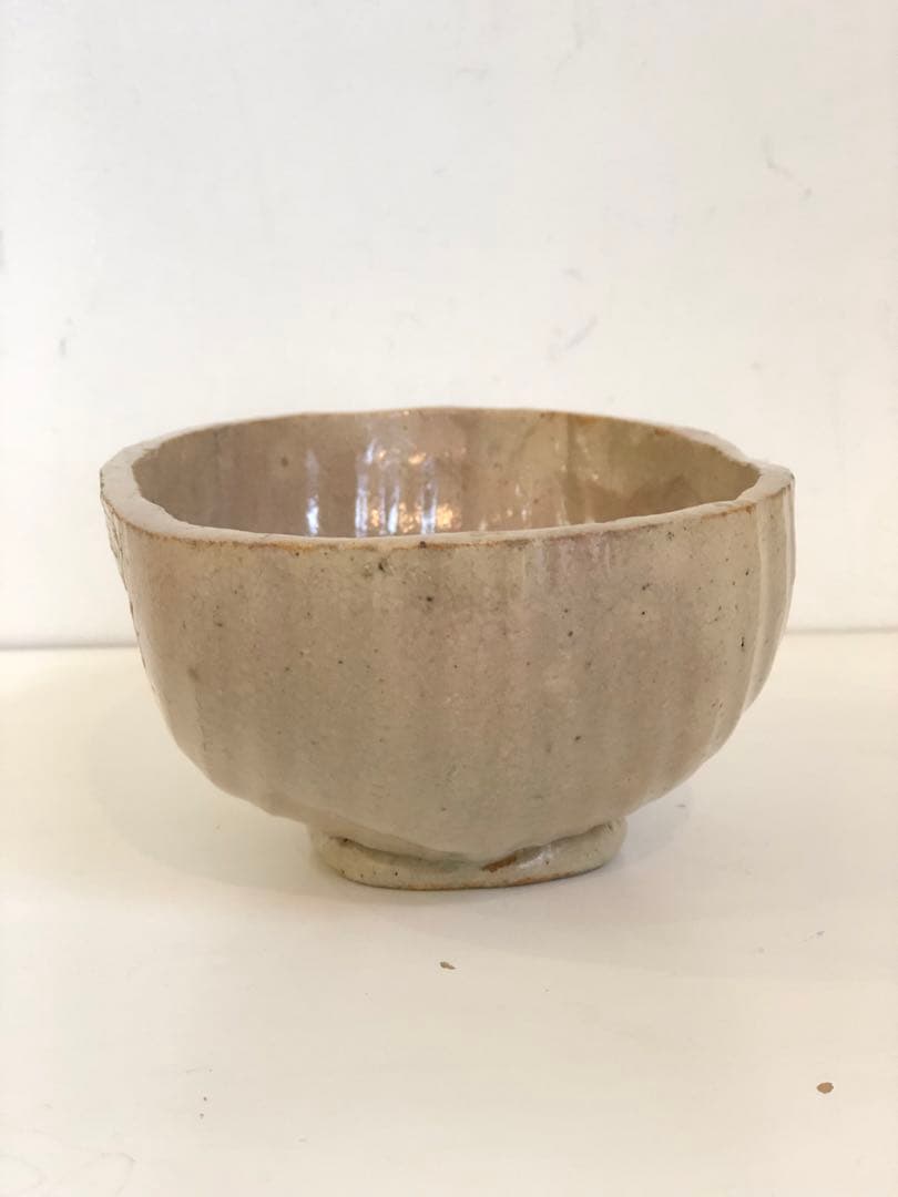 茶道具　抹茶碗　鶴舞焼　山古作　骨董品　古物