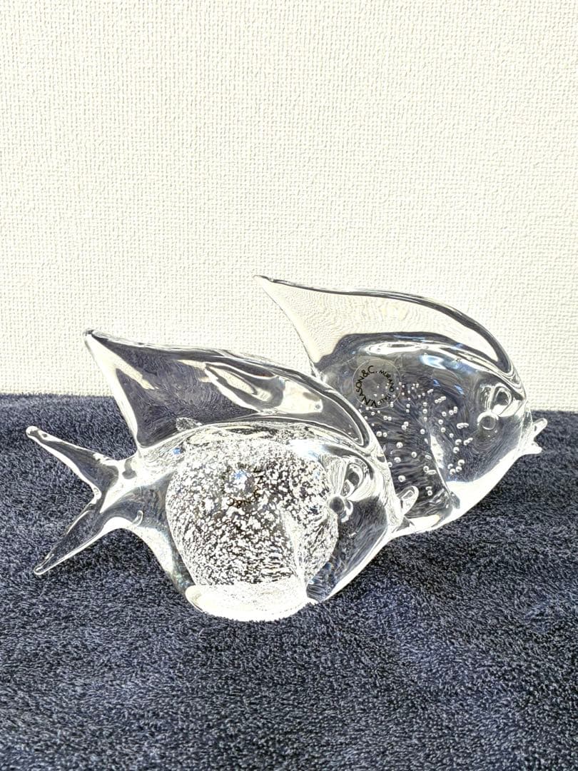 V.Nason&C MURANO ITALY ガラスアート　エンゼルフィッシュ