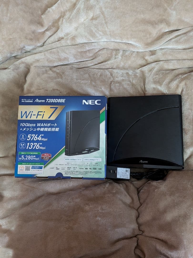 ひ*さ様 値下げ可! NEC Aterm 7200D8BE Wi-Fi7 無線ル