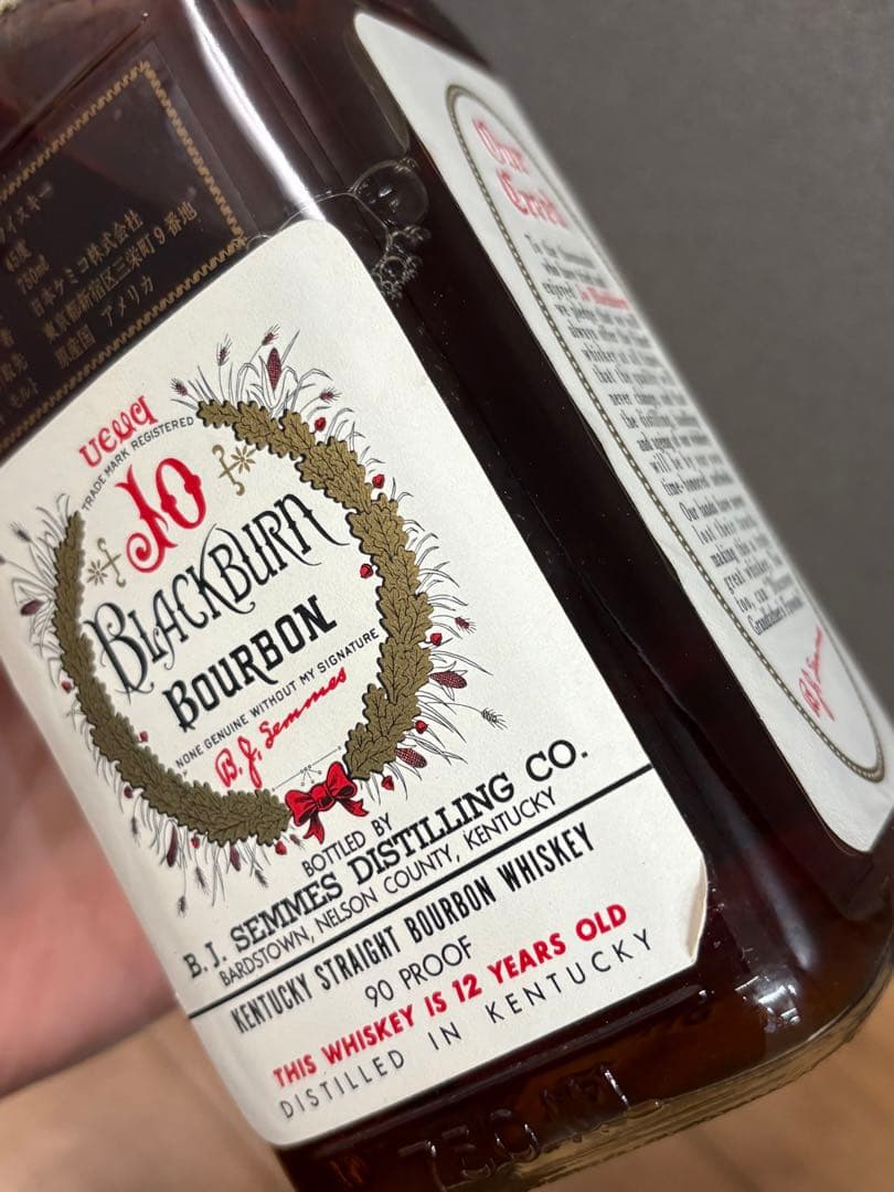 未開栓⭐️ JO BLACKBURN 12年 バーボンウイスキー　750ml