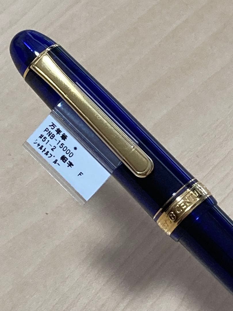 プラチナ万年筆 #3776センチュリー シャルトルブルーF細字PNB-15000