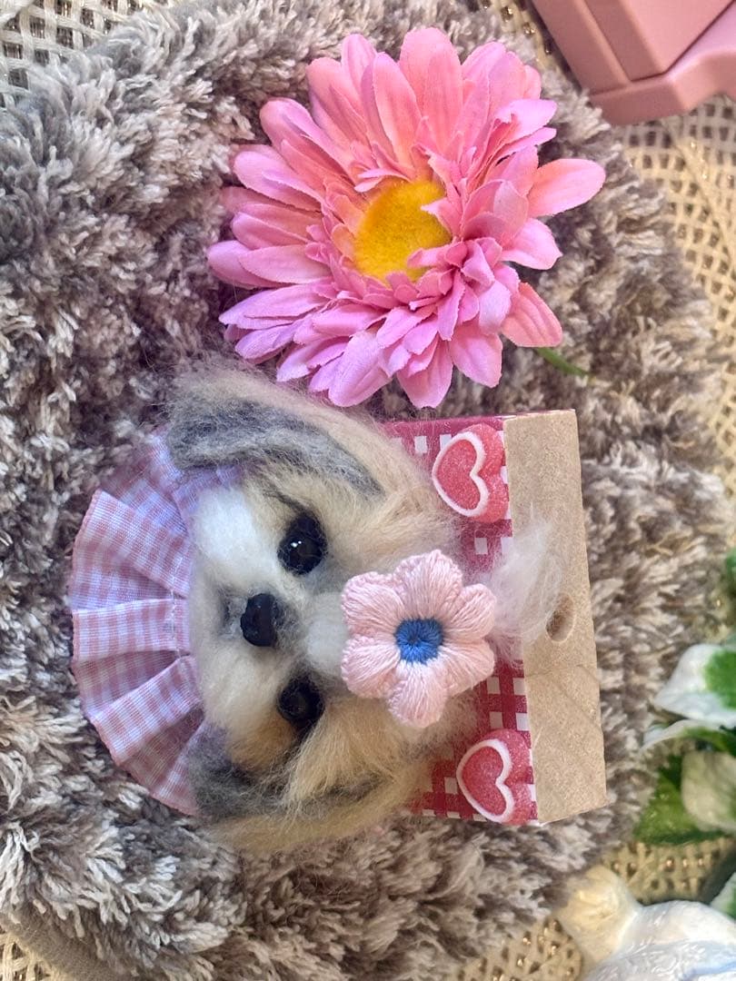 羊毛フェルト♡シーズーちゃん♡ ちくわの雑貨屋さん♡♡♡♡