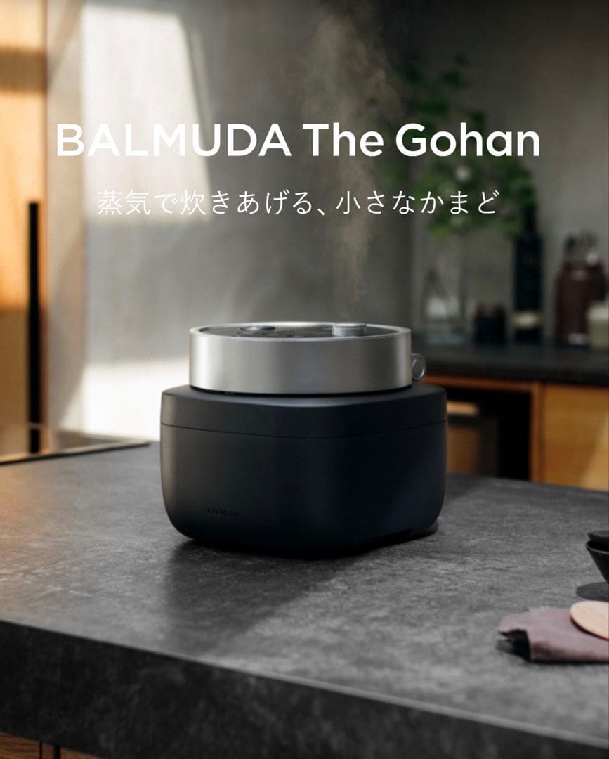【新品未使用】BALMUDA バルミューダ The Gohan | Black