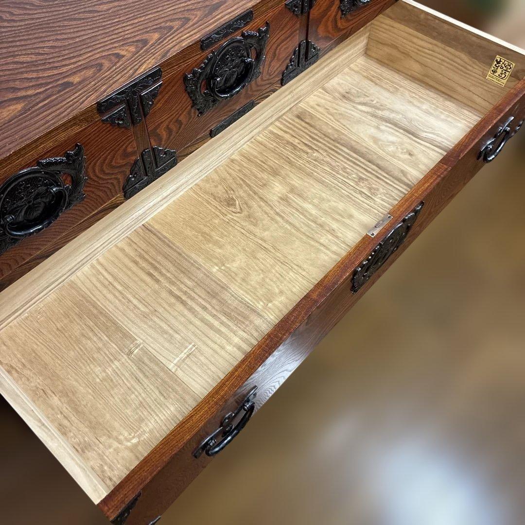送料無料　岩谷堂箪笥 伝統工芸品 和箪笥 チェスト 鉄器金具付き