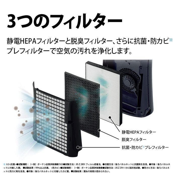 値下げ‼️美品 2023年製SHARP蚊取り機能 空気清浄機 FU-SK50-B