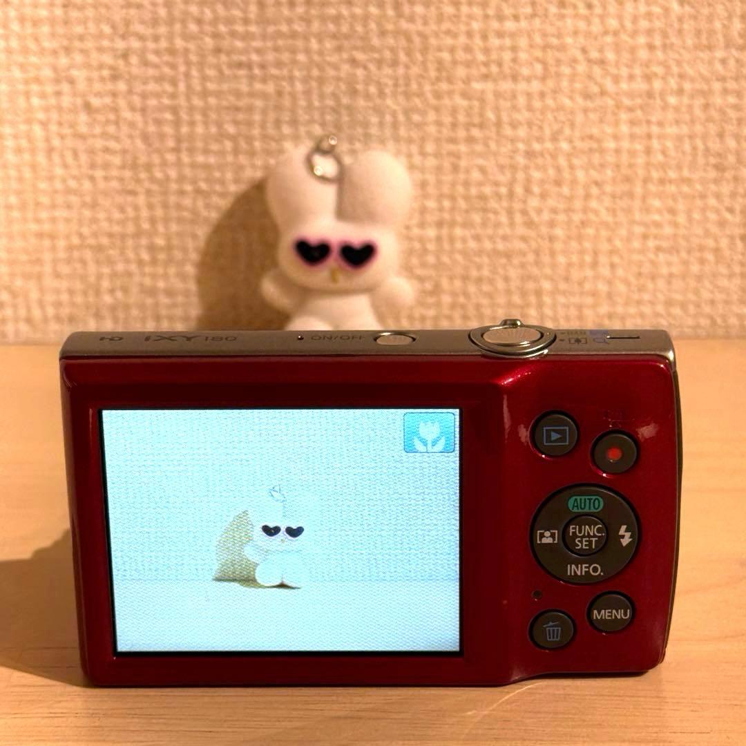 Canon IXY 180 レッド コンパクトデジタルカメラ　動作確認済み