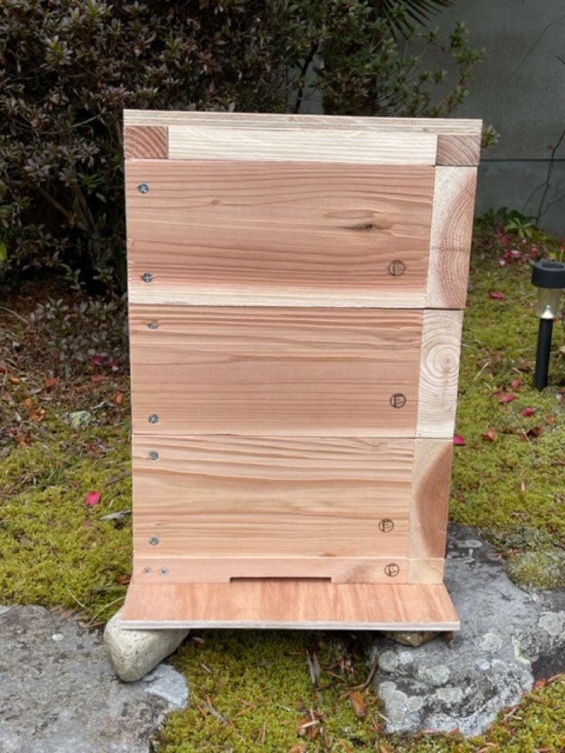 日本みつばち蜜蜂 ミツバチ 飼育箱 重箱式巣箱 待ち箱 3段 セット