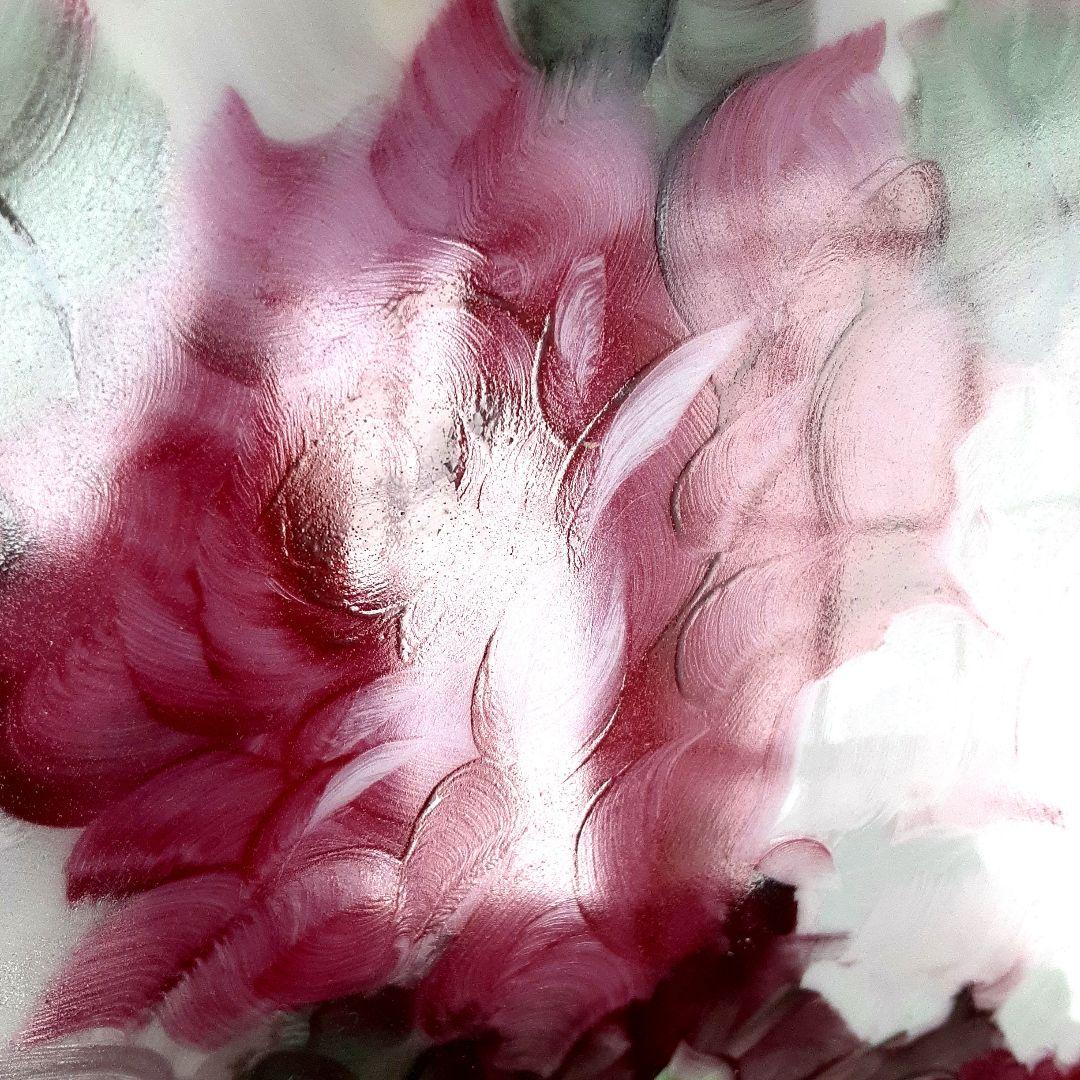 絵皿　バラ　薔薇　大