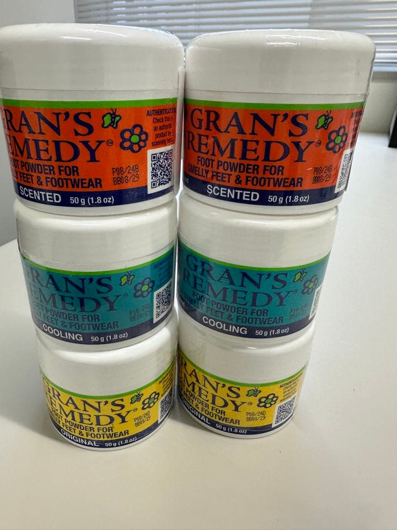 GRAN'S REMEDY 50g プレーン/花の香り/クールミント*各2個